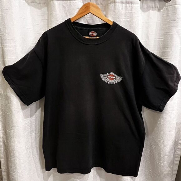 VTG Harley Davidson 100th Anniversary Open Road Tour T-Shirt XL Motor Biker Y2K - Picture 2 of 8